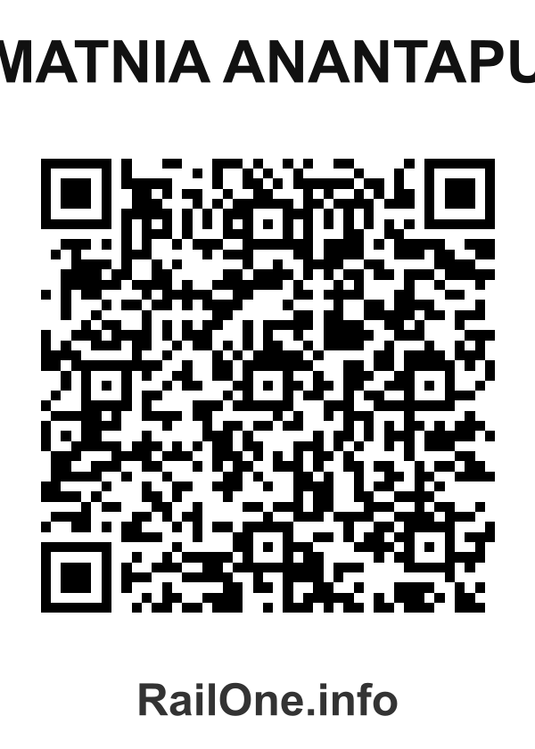 RailOne QR Code for Matnia Anantapu station