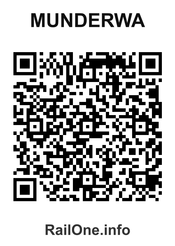 RailOne QR Code for Munderwa station