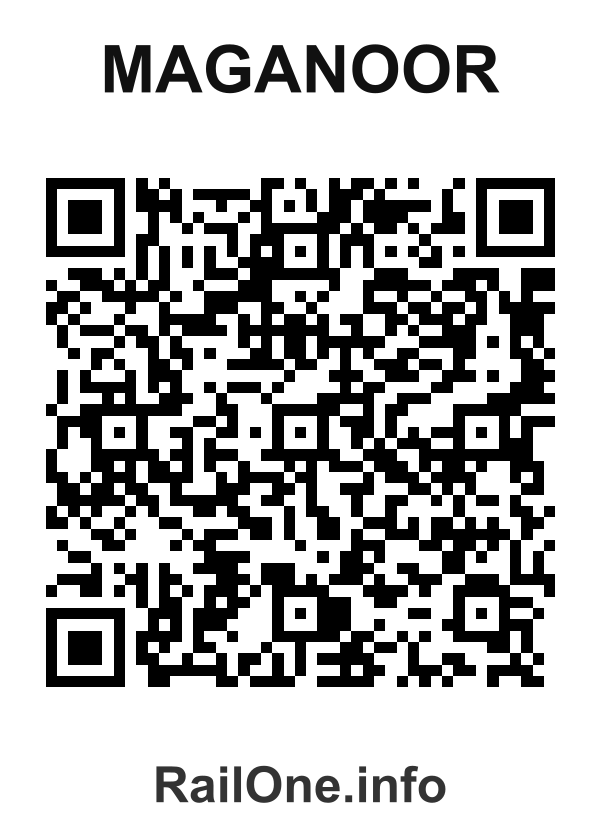 RailOne QR Code for Maganoor station