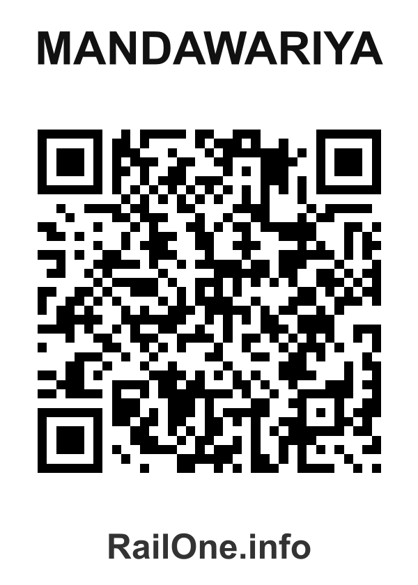 RailOne QR Code for Mandawariya station