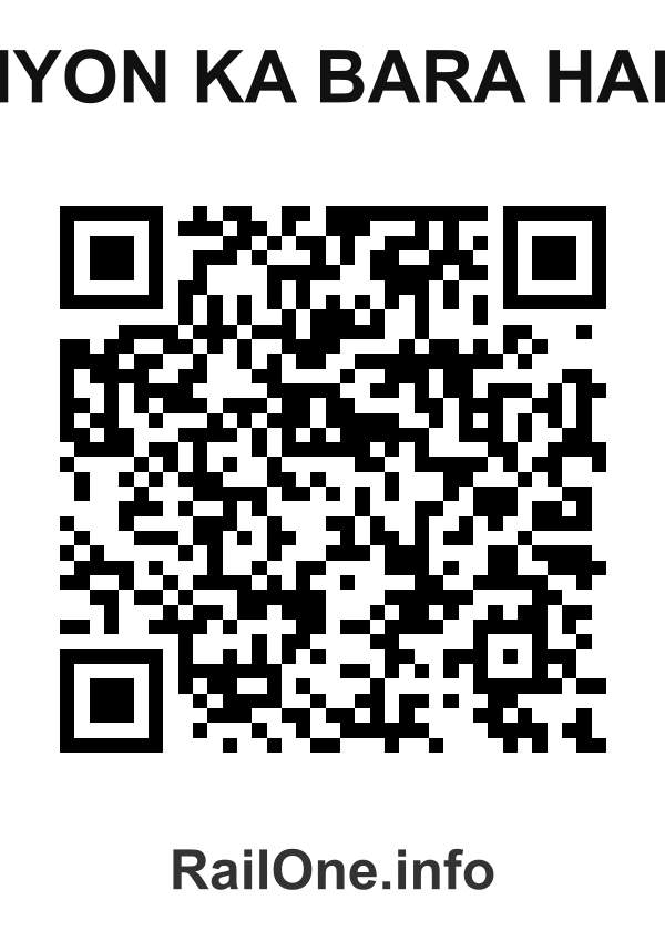 RailOne QR Code for Miyon Ka Bara Halt station