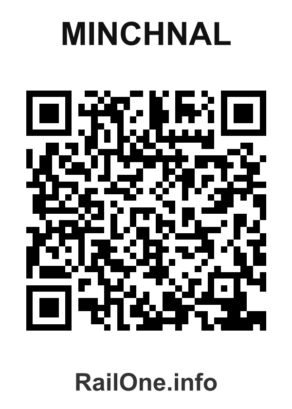 RailOne QR Code for Minchnal station