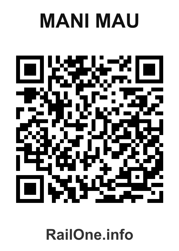 RailOne QR Code for Mani Mau station