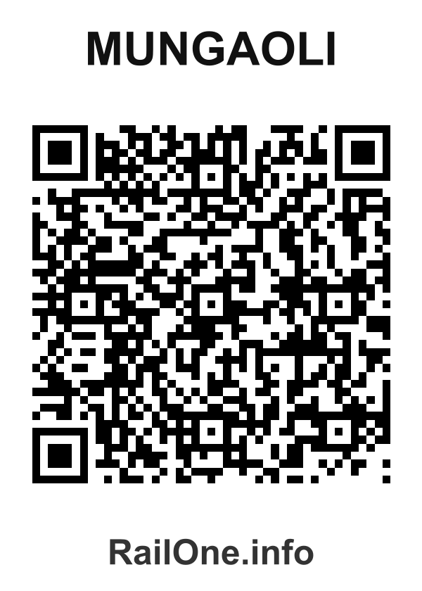 RailOne QR Code for Mungaoli station