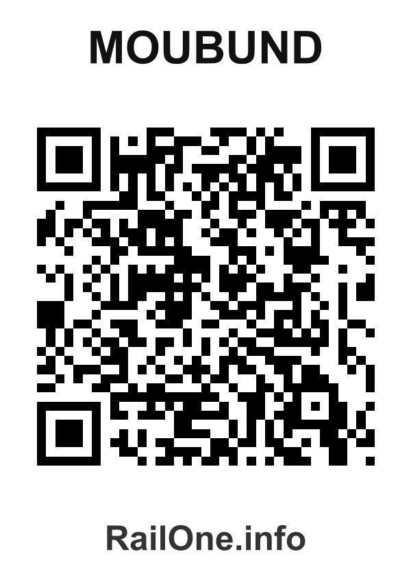 RailOne QR Code for Moubund station