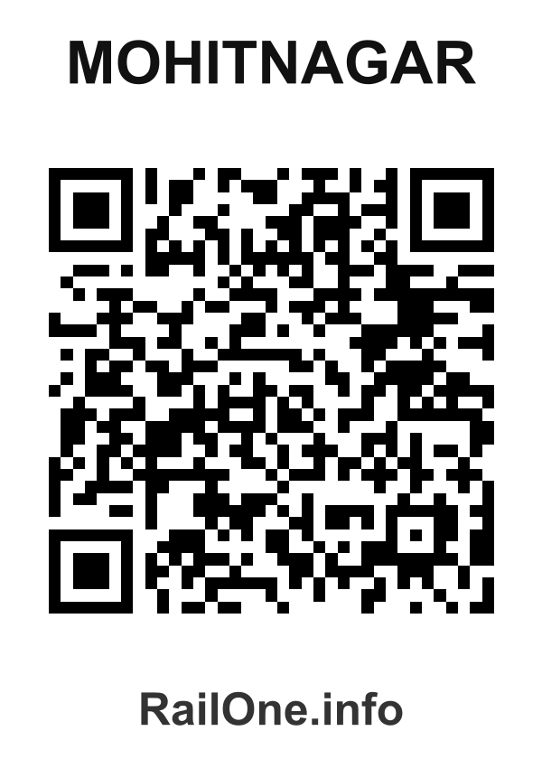 RailOne QR Code for Mohitnagar station