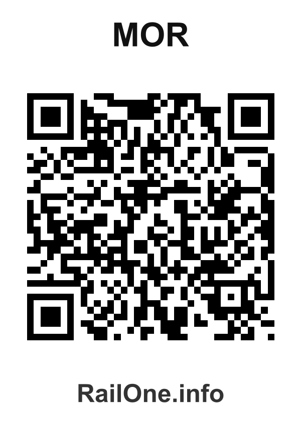 RailOne QR Code for Mor station