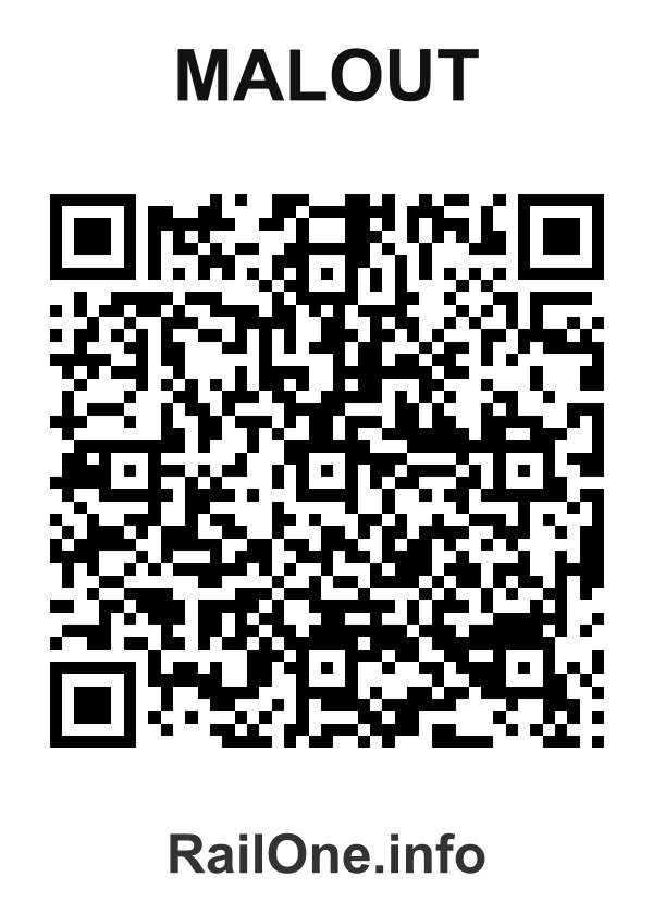 RailOne QR Code for Malout station