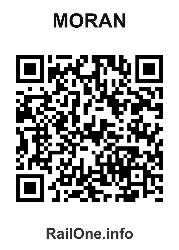 RailOne QR Code for Moran station