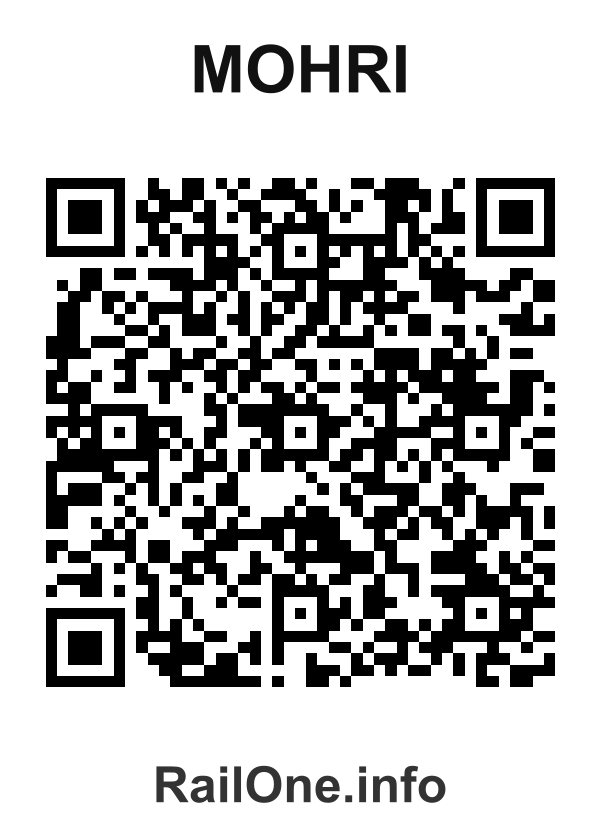 RailOne QR Code for Mohri station