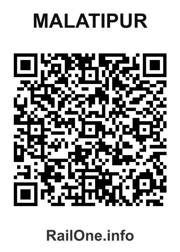 RailOne QR Code for Malatipur station