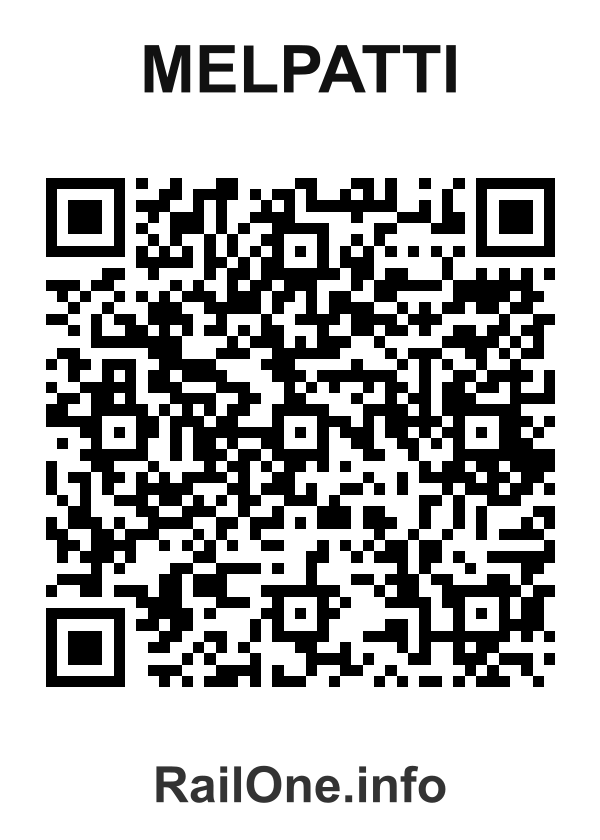 RailOne QR Code for Melpatti station