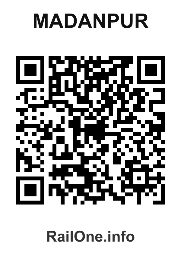 RailOne QR Code for Madanpur station