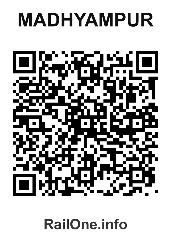 RailOne QR Code for Madhyampur station