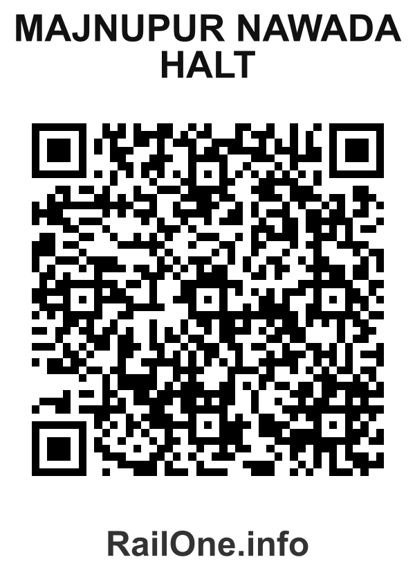 RailOne QR Code for Majnupur Nawada Halt station