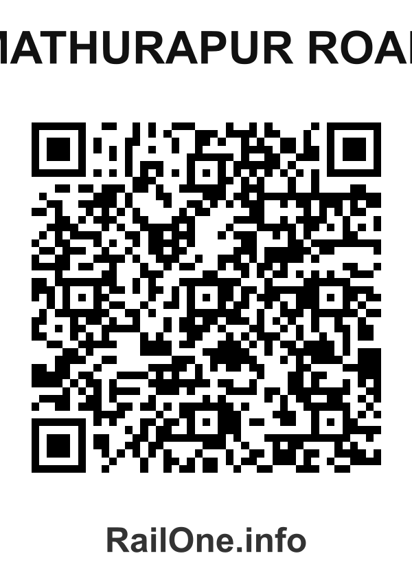 RailOne QR Code for Mathurapur Road station