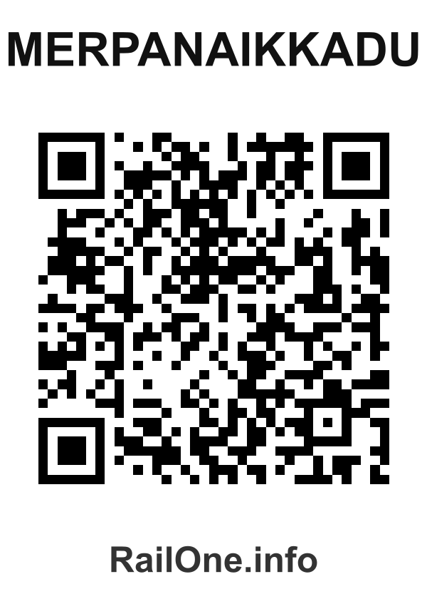 RailOne QR Code for Merpanaikkadu station