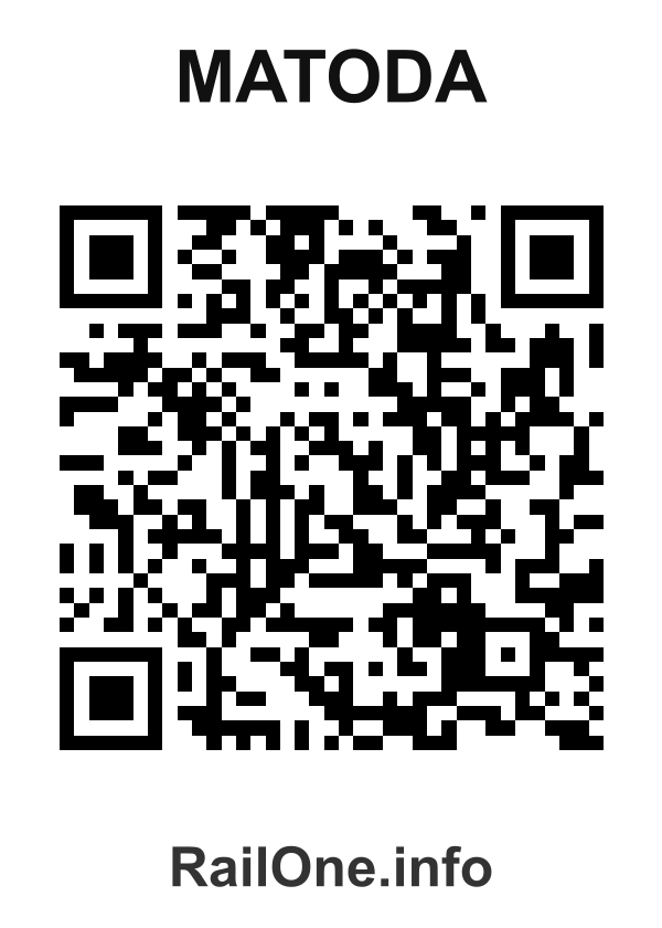 RailOne QR Code for Matoda station