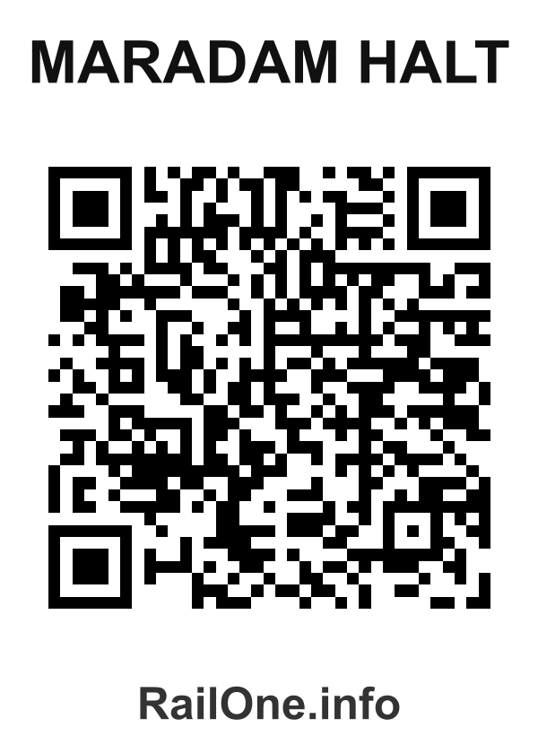 RailOne QR Code for Maradam Halt station