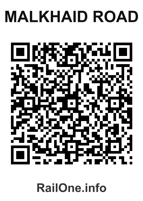 RailOne QR Code for Malkhaid Road station