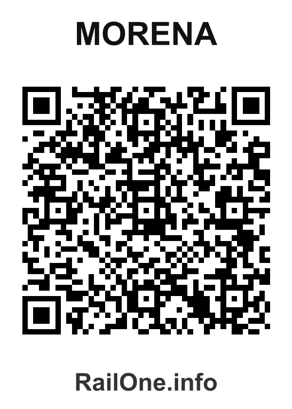 RailOne QR Code for Morena station