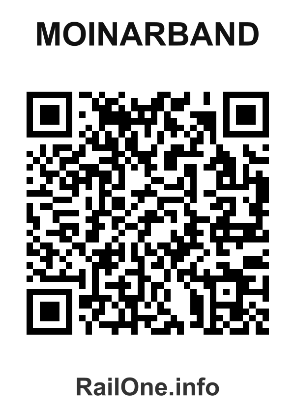 RailOne QR Code for Moinarband station