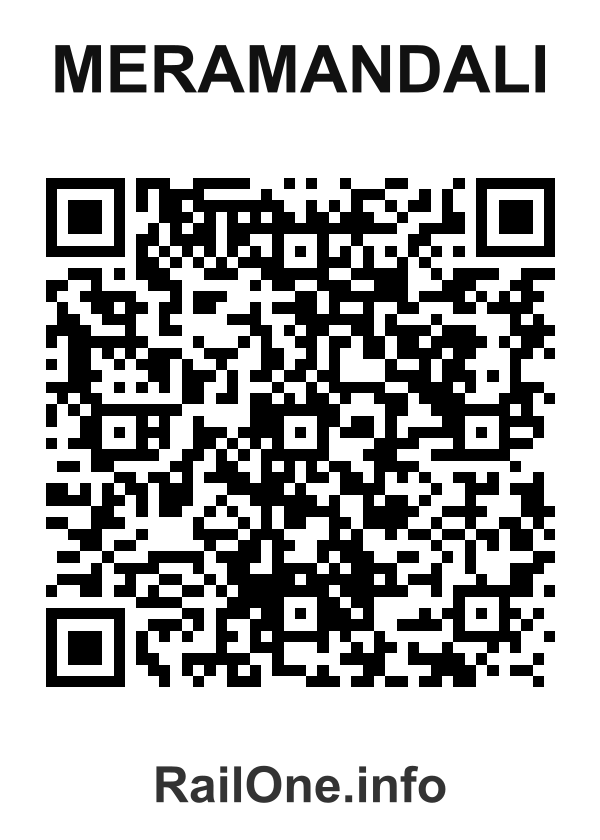 RailOne QR Code for Meramandali station