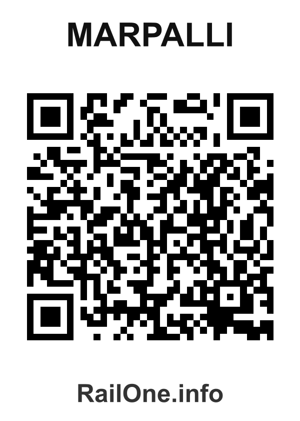 RailOne QR Code for Marpalli station