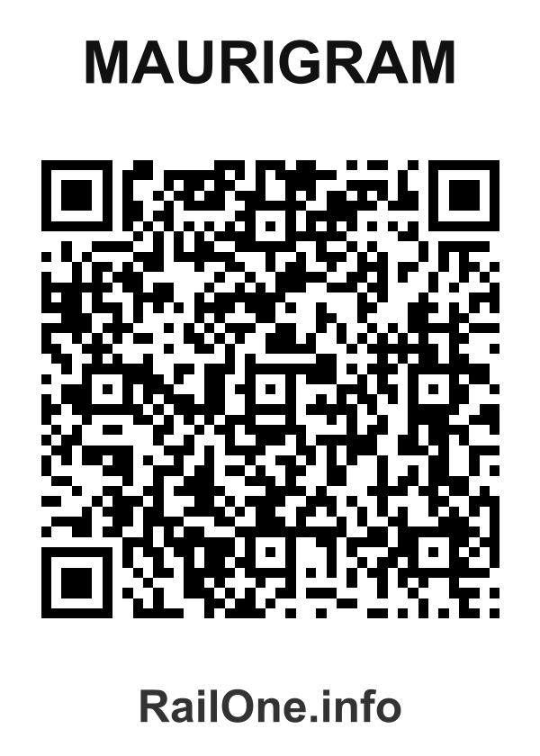 RailOne QR Code for Maurigram station