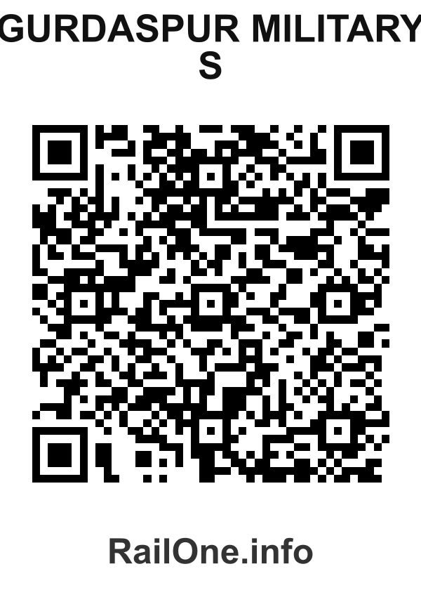 RailOne QR Code for Gurdaspur Military S station