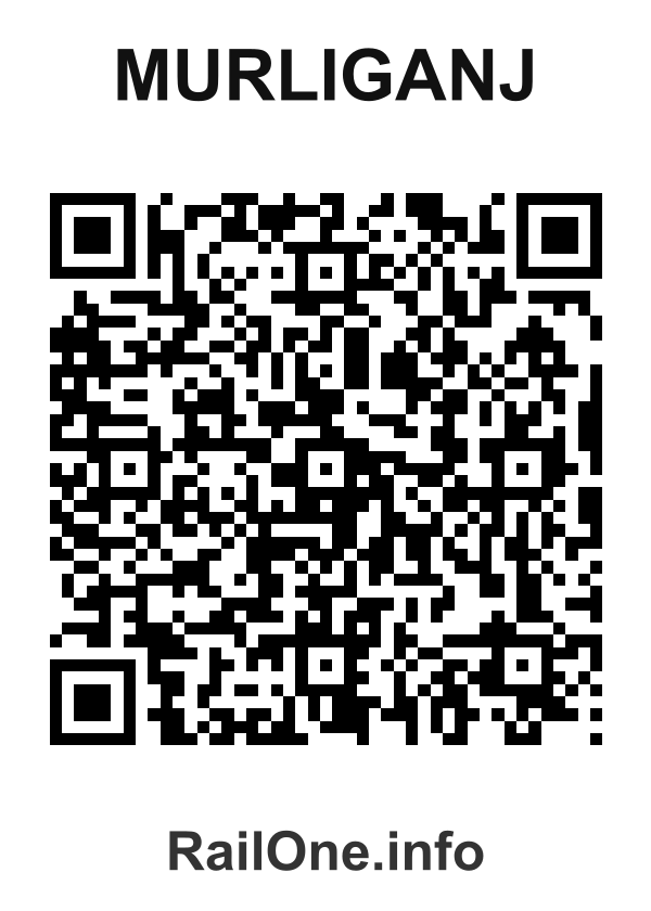 RailOne QR Code for Murliganj station