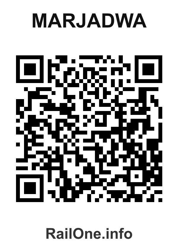 RailOne QR Code for Marjadwa station