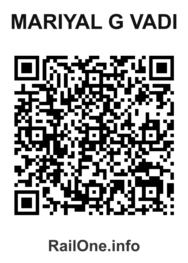 RailOne QR Code for Mariyal G Vadi station