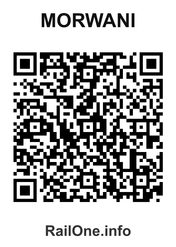 RailOne QR Code for Morwani station