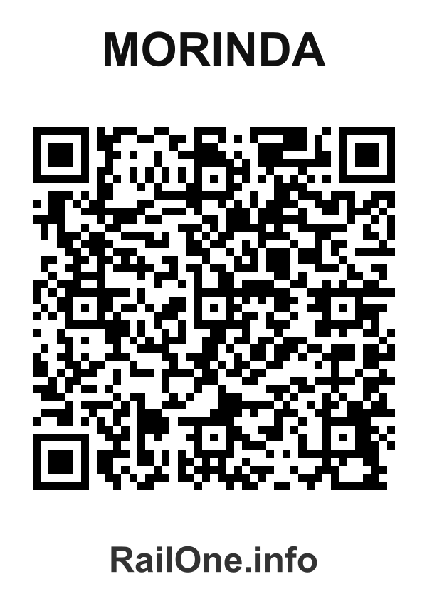 RailOne QR Code for Morinda station