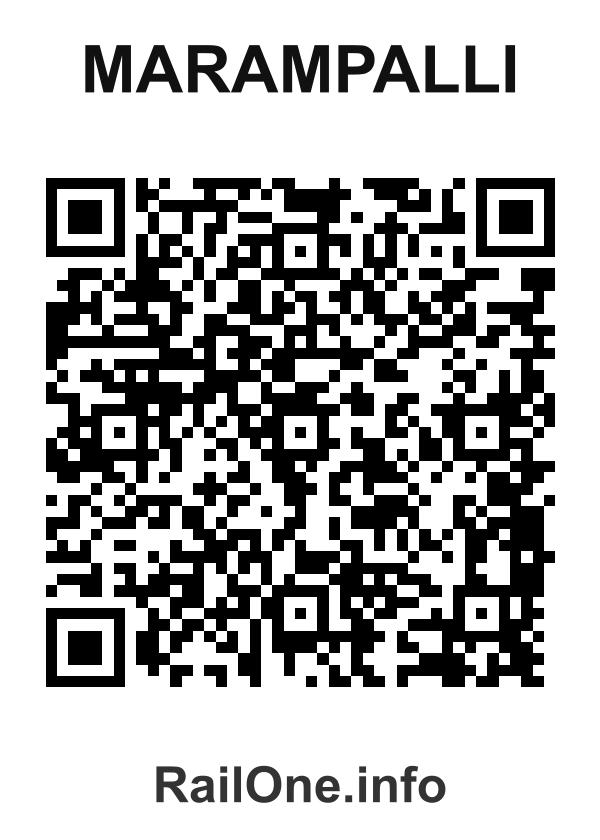 RailOne QR Code for Marampalli station