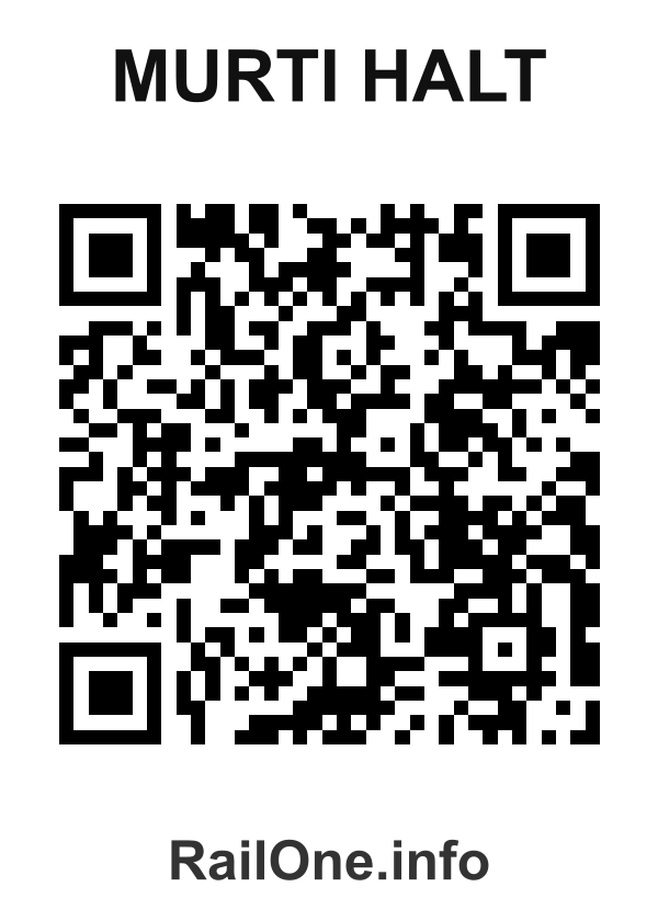 RailOne QR Code for Murti Halt station