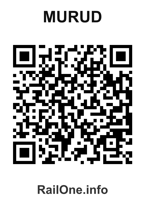 RailOne QR Code for Murud station