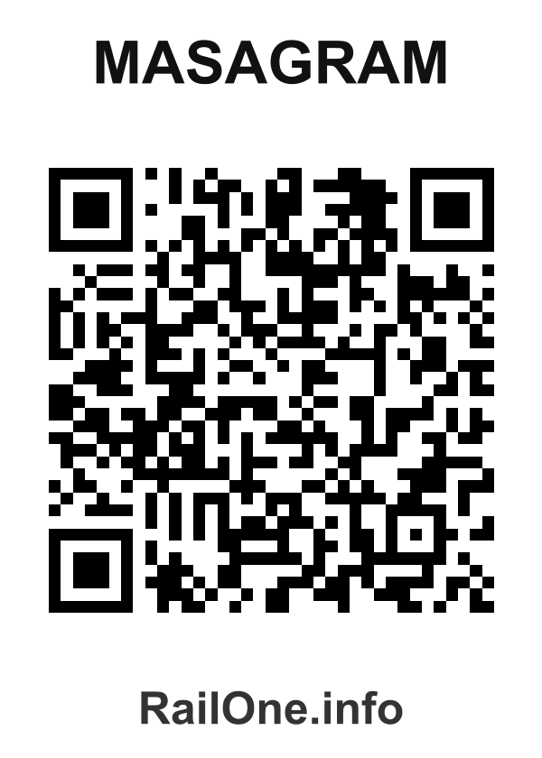 RailOne QR Code for Masagram station