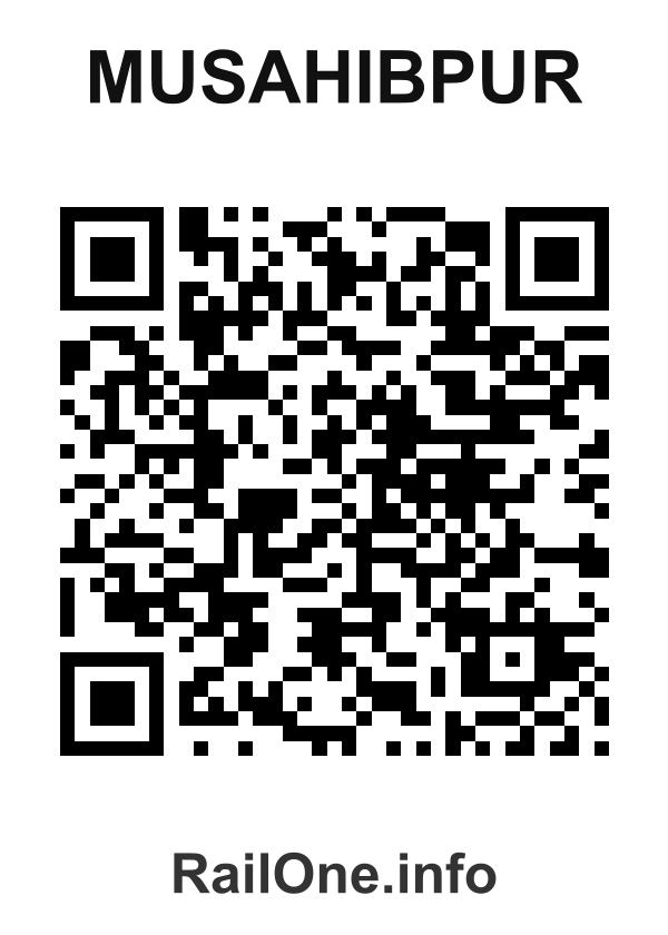 RailOne QR Code for Musahibpur station