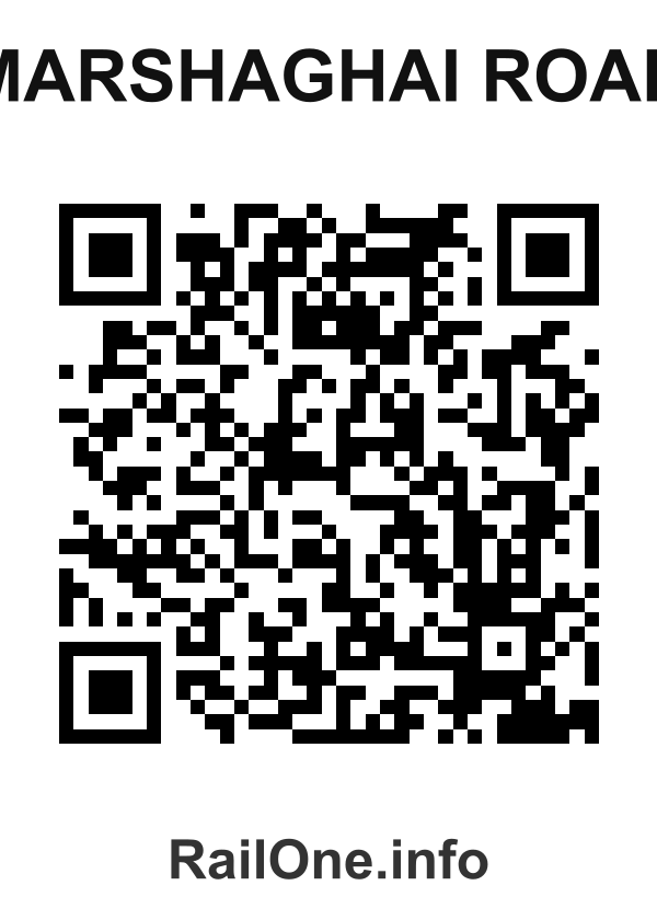 RailOne QR Code for Marshaghai Road station