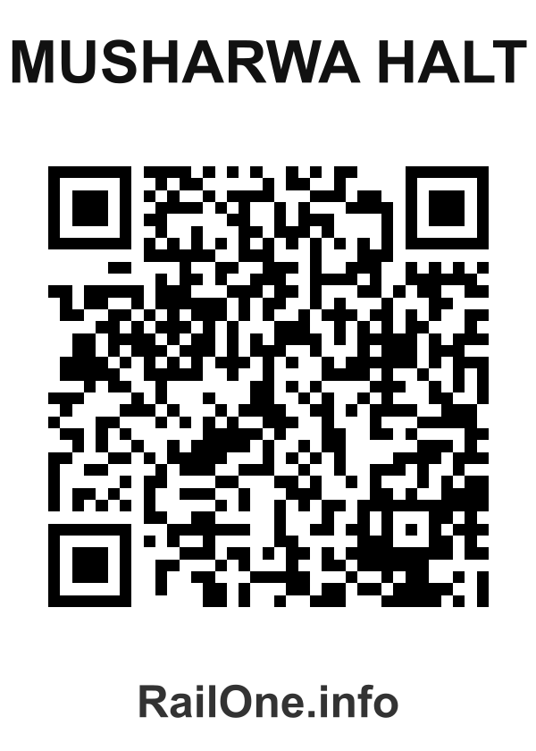 RailOne QR Code for Musharwa Halt station