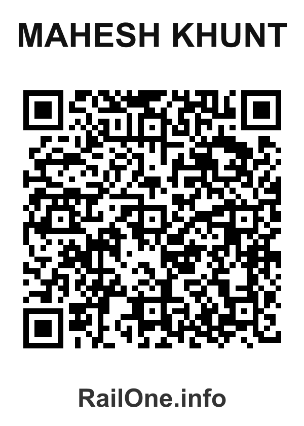 RailOne QR Code for Mahesh Khunt station