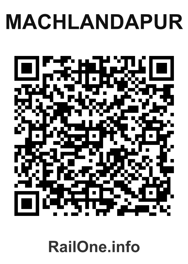 RailOne QR Code for Machlandapur station