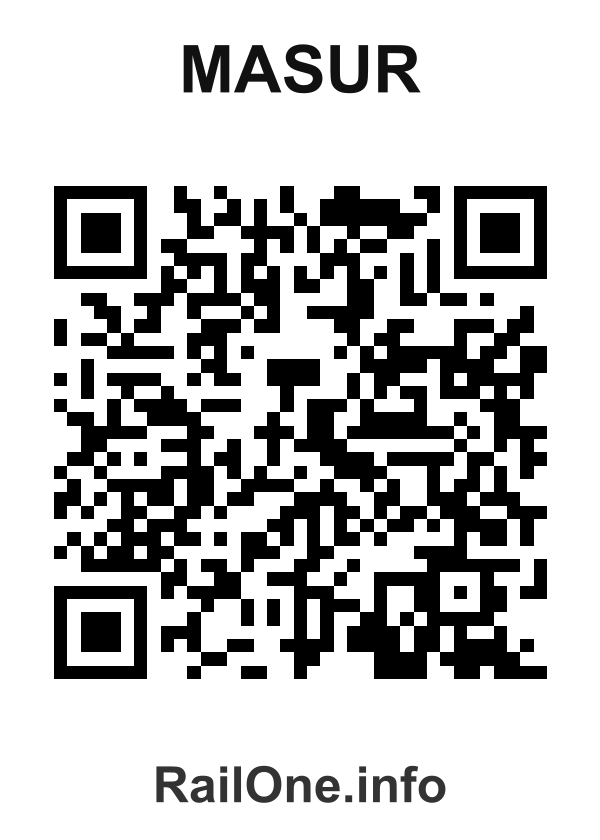 RailOne QR Code for Masur station