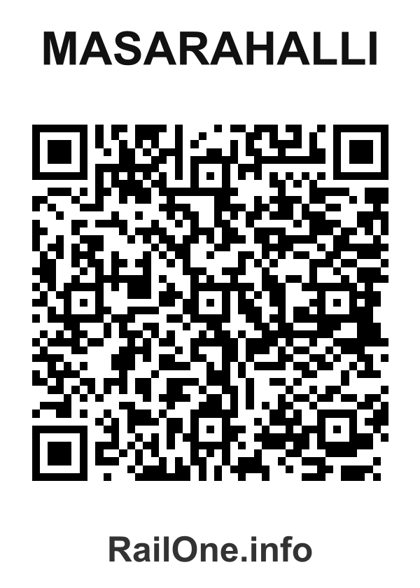 RailOne QR Code for Masarahalli station
