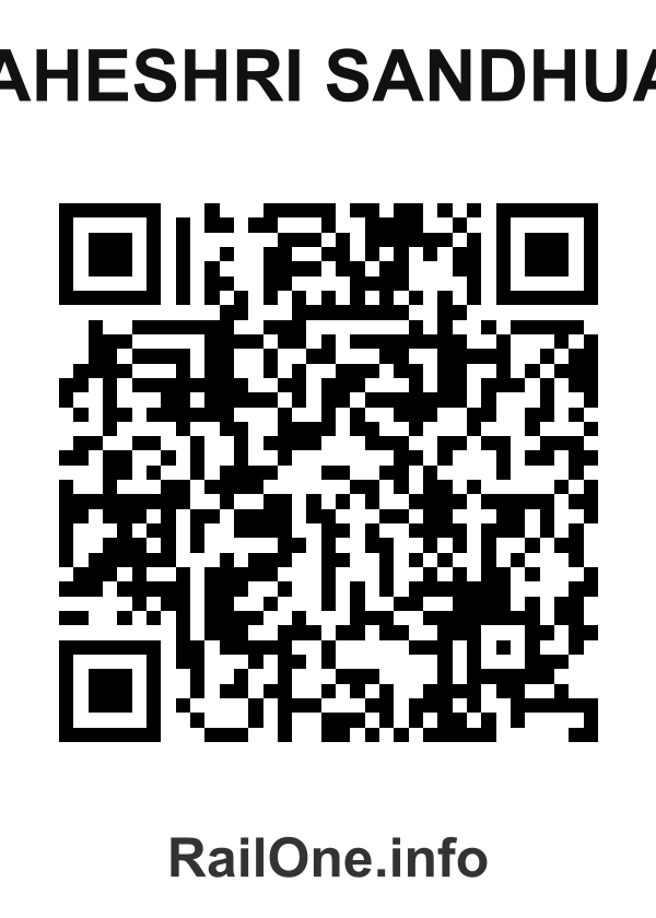 RailOne QR Code for Maheshri Sandhuan station