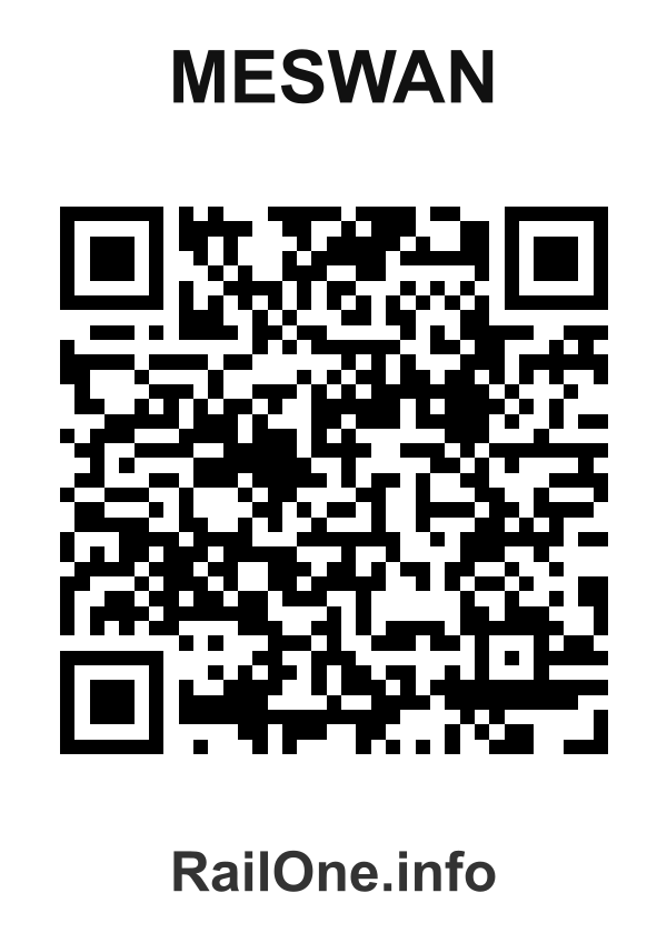 RailOne QR Code for Meswan station