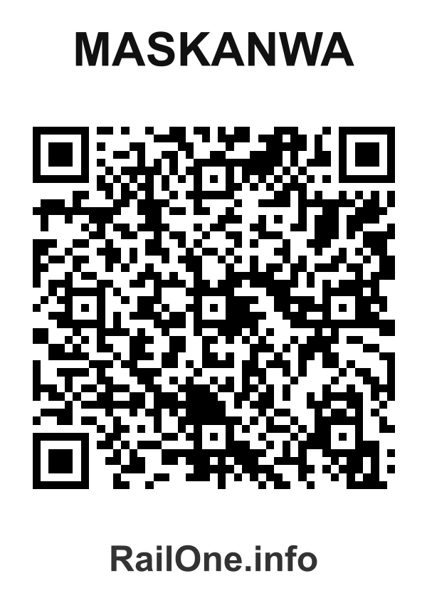 RailOne QR Code for Maskanwa station