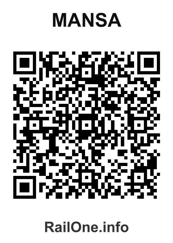 RailOne QR Code for Mansa station